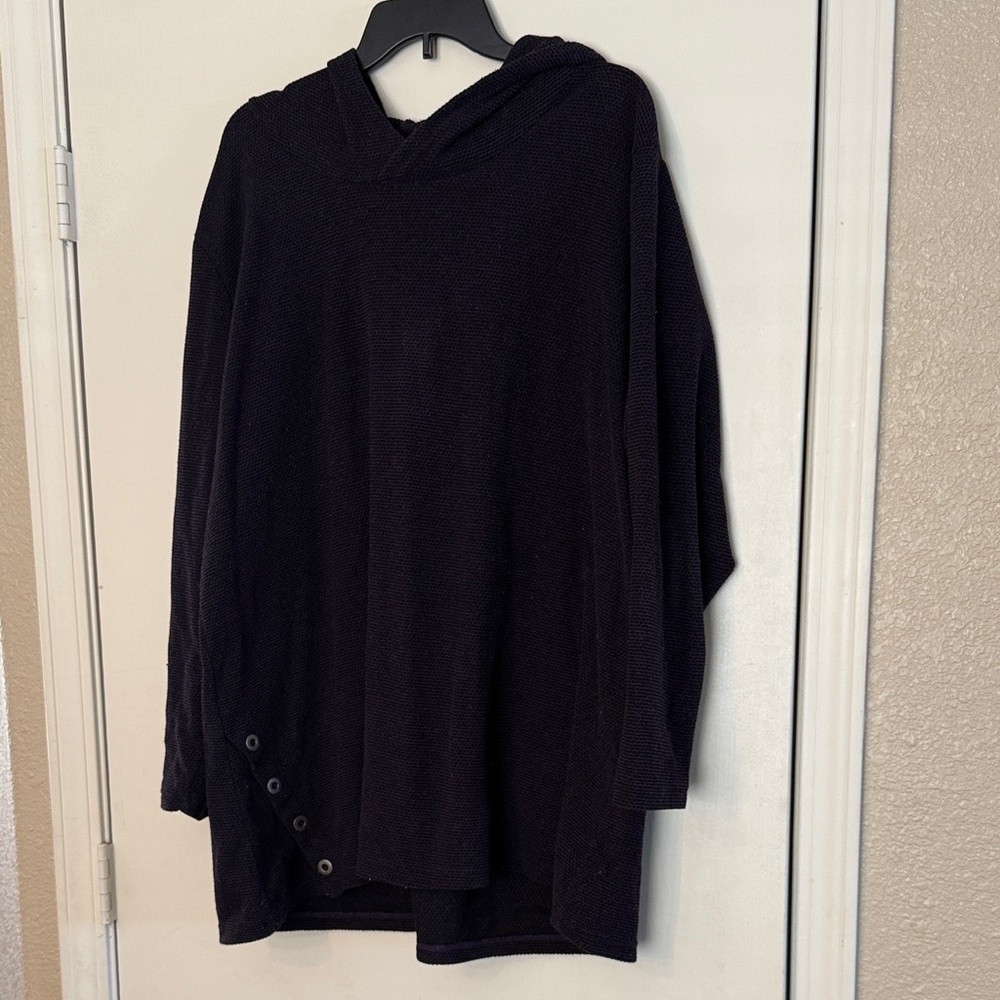Comfy Chic Eggplant Women's Poncho